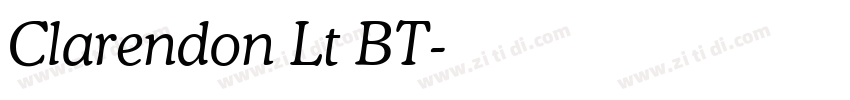 Clarendon Lt BT字体转换
